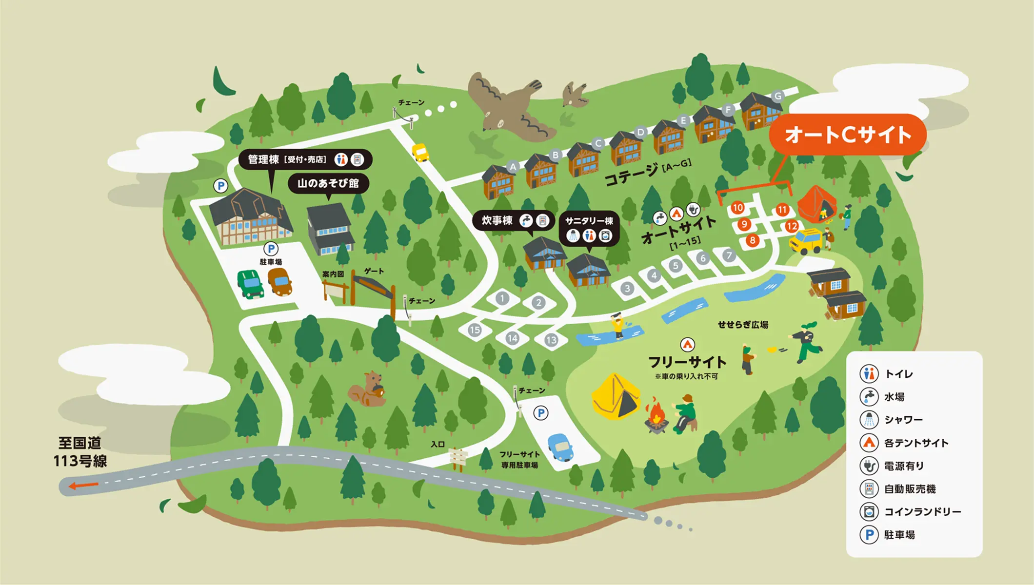 オートCサイト 地図